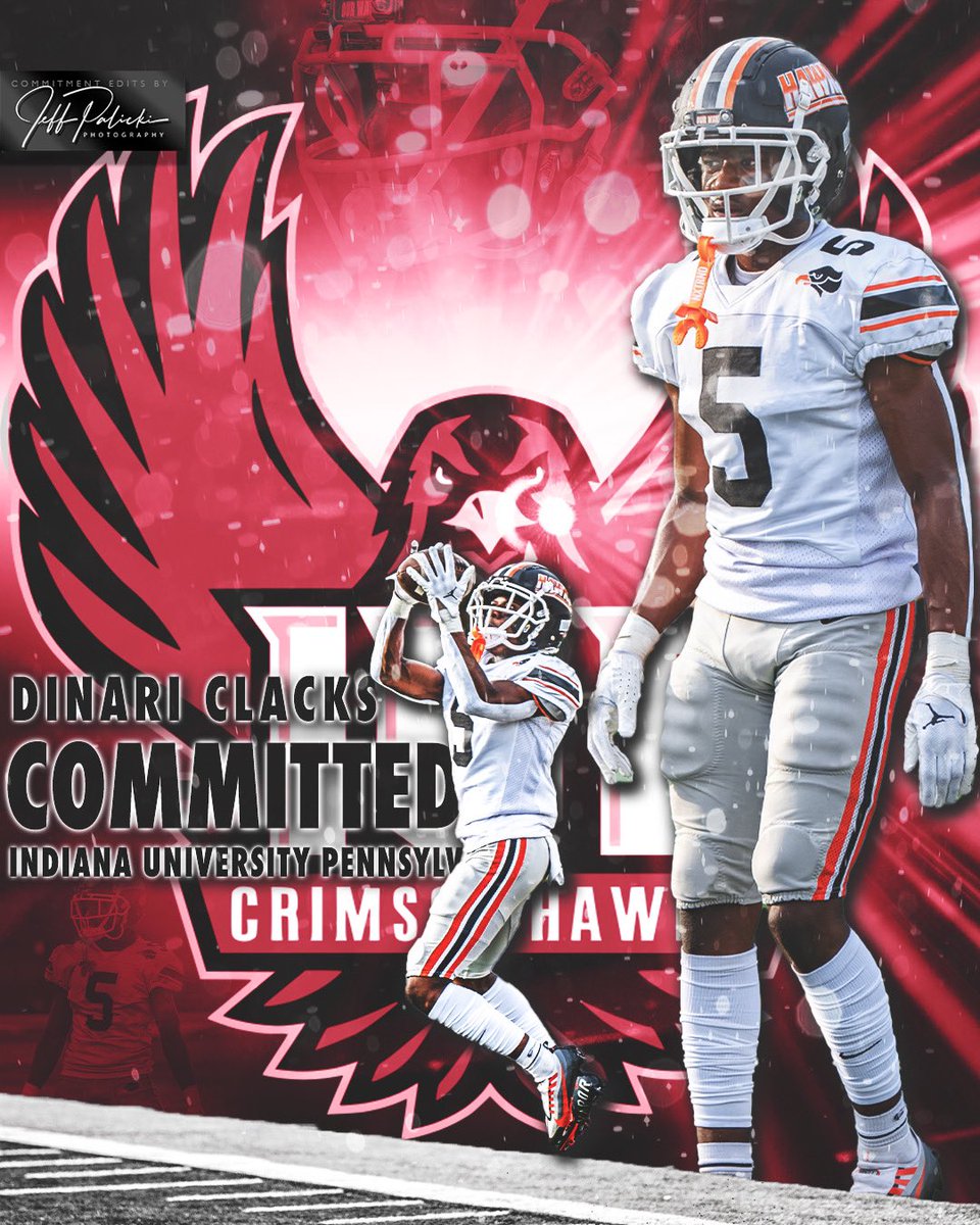 Dinari Clacks (@clacksdinari) on Twitter photo COMMITTED🔴🦅 <a href="/IUPfootball/">IUP Football</a> <a href="/BPHawksfootball/">Bethel Park High School Football</a> <a href="/BDeLallo/">Brian DeLallo</a> <a href="/skydevelopment_/">S.K.Y. Development</a> <a href="/CoachPeckich/">Coach Peckich</a> <a href="/Coach_MSnyder/">Mitch Snyder</a> @CoachWilsonIUP COMMITTED🔴🦅 <a href="/IUPfootball/">IUP Football</a> <a href="/BPHawksfootball/">Bethel Park High School Football</a> <a href="/BDeLallo/">Brian DeLallo</a> <a href="/skydevelopment_/">S.K.Y. Development</a> <a href="/CoachPeckich/">Coach Peckich</a> <a href="/Coach_MSnyder/">Mitch Snyder</a> @CoachWilsonIUP