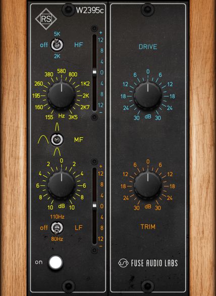 Le #W2395c de @labs_fuse est un égaliseur gratuit #Baxandall classique combiné à une bande médiane puissante. Les réglages vont de 2 à 5 kHz pour les aigus, 80 to 110 Hz pour les graves et 3 choix pour les mediums.

#music #sounddesign #beatmaker #Flstudio #vst #plugin #producer