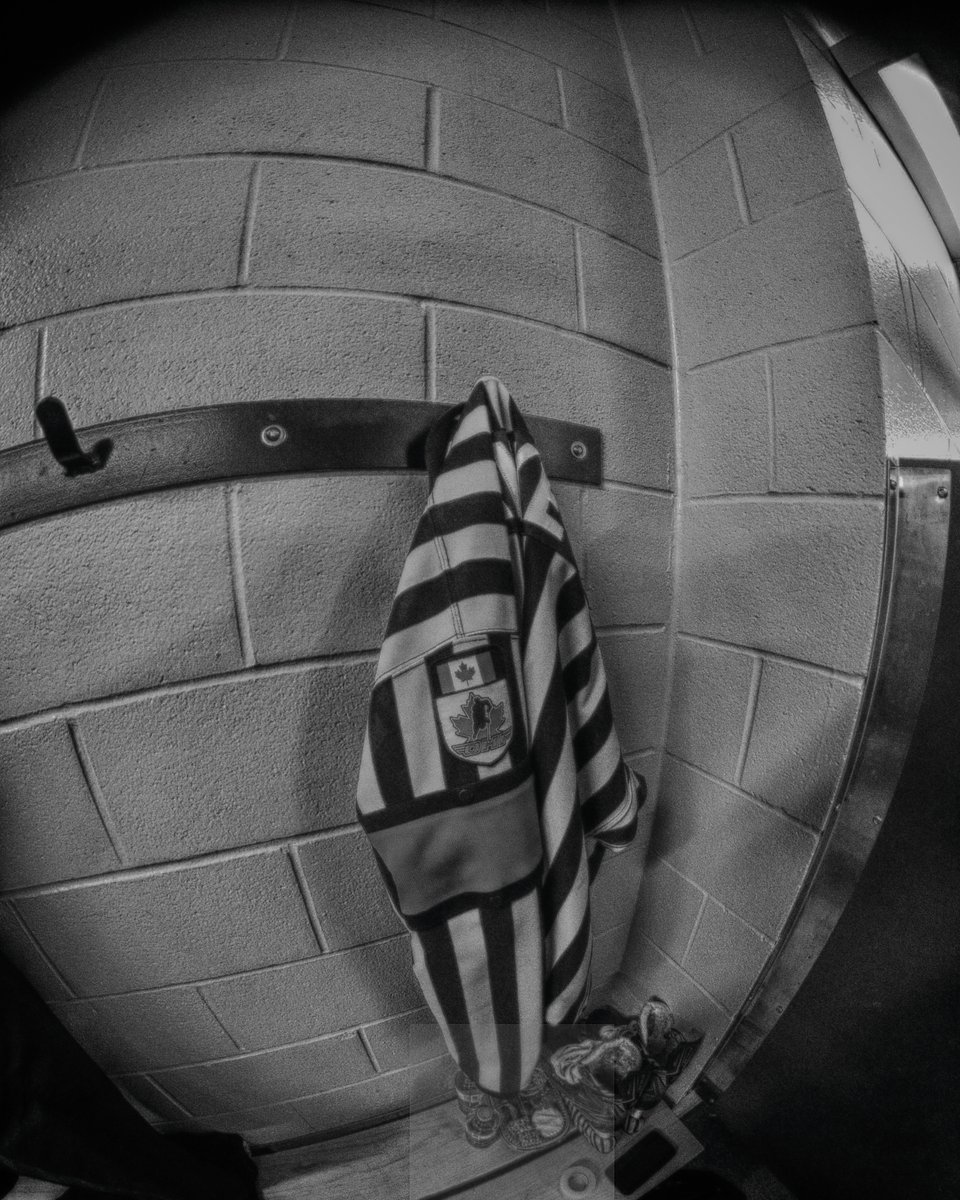 COBOURG, ON - JANUARY 28: OHA Referee David Sankey on the night of his retirement prepares in the Official’s Room prior to tonights game at the Cobourg Community Centre on January 28, 2023 in Ontario, Canada (Photo by Tim Bates / OJHL Images)