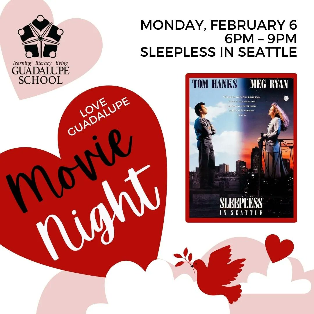 Join us on 2/6 to celebrate the season of love at our annual Love Guadalupe Movie Night &amp; don't forget to bring a date! ❤️ We'll be showing the rom-com classic Sleepless in Seattle at 
<a href="/Brewvies/">Brewvies Cinema Pub</a> 677 S 200 W, SLC, UT 84101 from 6PM-9PM.
Tickets at guadschool.org/love-guadalupe!

#Utah