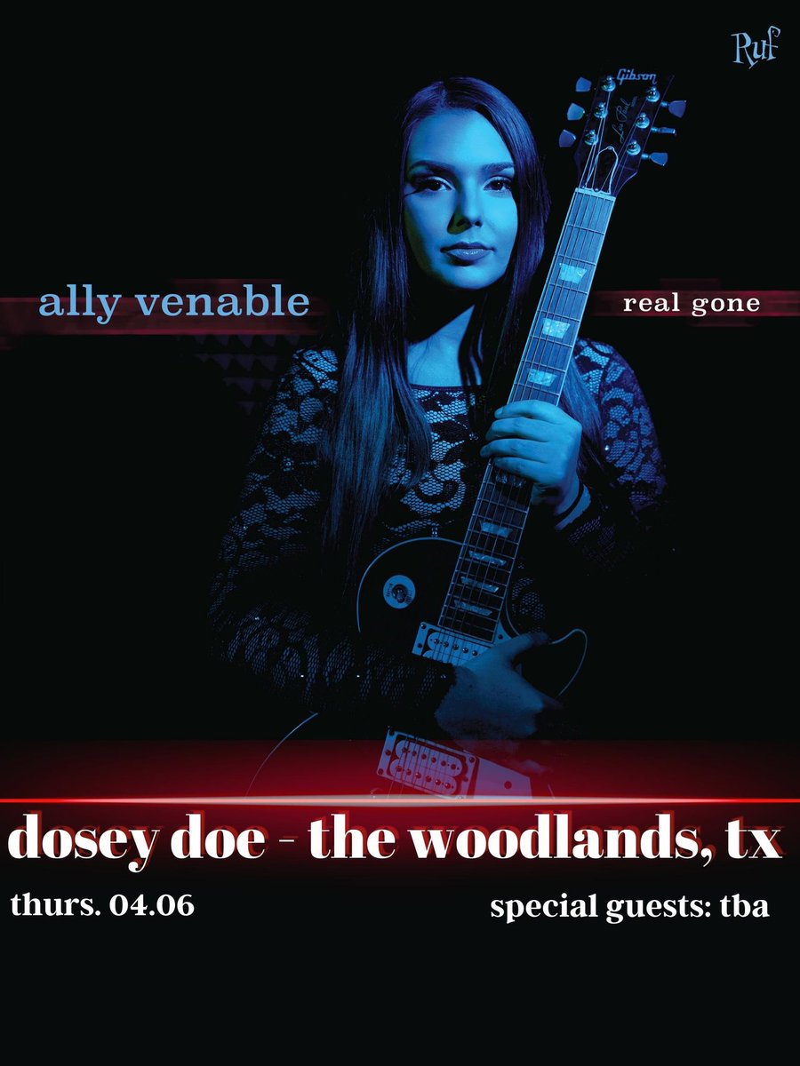 Two show announcements 💙💙💙
04.06 - Dosey Doe - The Woodlands, TX : doseydoetickets.com/shows/2267
04.08 - The Backporch - Kilgore, TX : tix.com/ticket-sales/t…