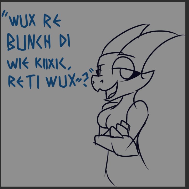 StraidAndDylon's tweet image. "Sia svih tafil tir tepoha shashtiup ricinic kagh coi ui zi diwhaf ekess tease astahi!"

(Straid is speaking Draconic, her native language. Art by: @Etchasketchyart)