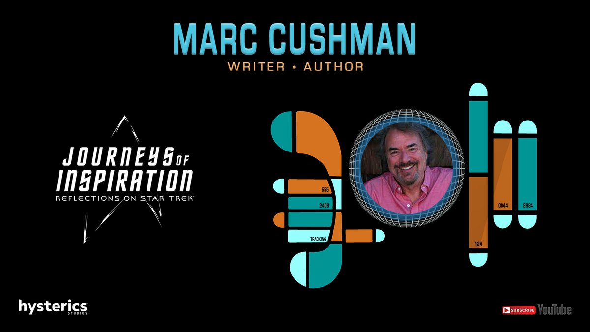 HystericsStudio's tweet photo. NOW STREAMING:  Marc Cushman discusses his career beginning as a teenager, working with Gene Roddenberry, TOS Season 3, post-Trek novels, and much more!  https://t.co/t6FMFPFymy #scifi #inspiration #streaming #StreamingNow #StarTrek #startrektos #startrektas #startrektng https://t.co/KxAegFCspp