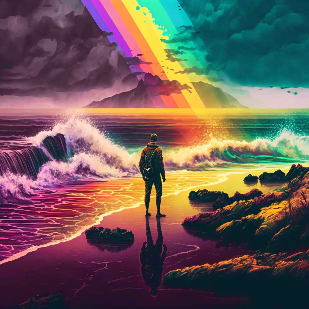 Destinykrainbow's tweet photo. Beautiful sunset #midjourney #aiart https://t.co/VOoNNnMPMW