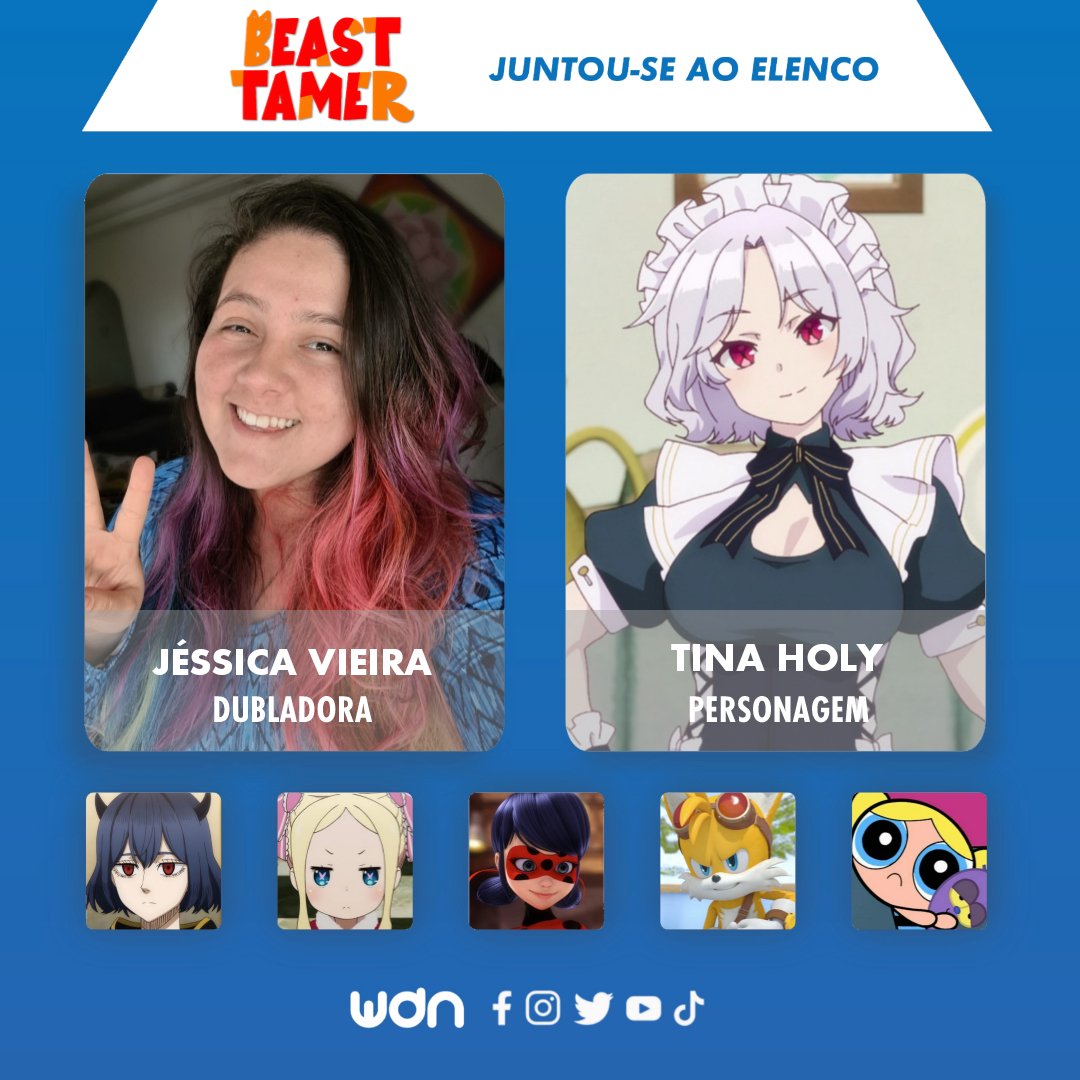 WDN - World Dubbing News on X: 🐈 Novos dubladores juntam-se ao elenco de Beast  Tamer: • Amanda Cappia como Stella Enplace • Cleber Simões como Gilet  Stregar  / X