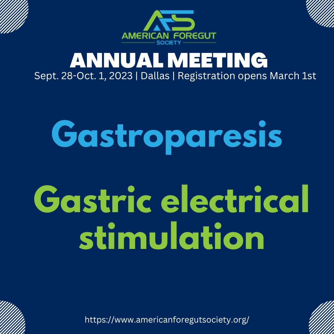 The American Foregut Society (@foregutsociety) on Twitter photo AFS Annual Meeting, September 28th-October 1st. Registration opens March 1st. #BetterTogether #AFS2023 #Inspirationbycollaboration #Gastroparesis #GITwitter <a href="/foregut_journal/">Foregut Journal</a> <a href="/EuropeanForegut/">European Foregut Society</a> AFS Annual Meeting, September 28th-October 1st. Registration opens March 1st. #BetterTogether #AFS2023 #Inspirationbycollaboration #Gastroparesis #GITwitter <a href="/foregut_journal/">Foregut Journal</a> <a href="/EuropeanForegut/">European Foregut Society</a>