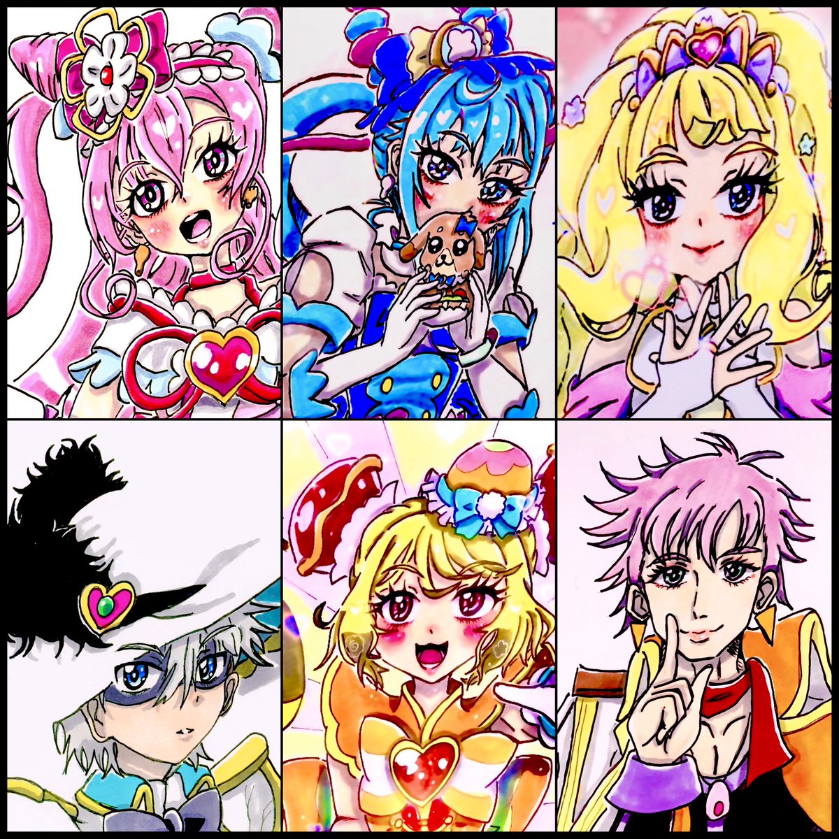 過去絵の集合だけど、デリシャスパーティ♡プリキュア1年間ありがとう〜!!!!

#プリキュア
#デリシャスパーティプリキュア 
#デパプリ 
#イラスト 