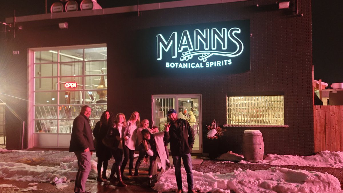 Stop 3 on Joanne's Bday Tour 
Manns Botanical Spirits