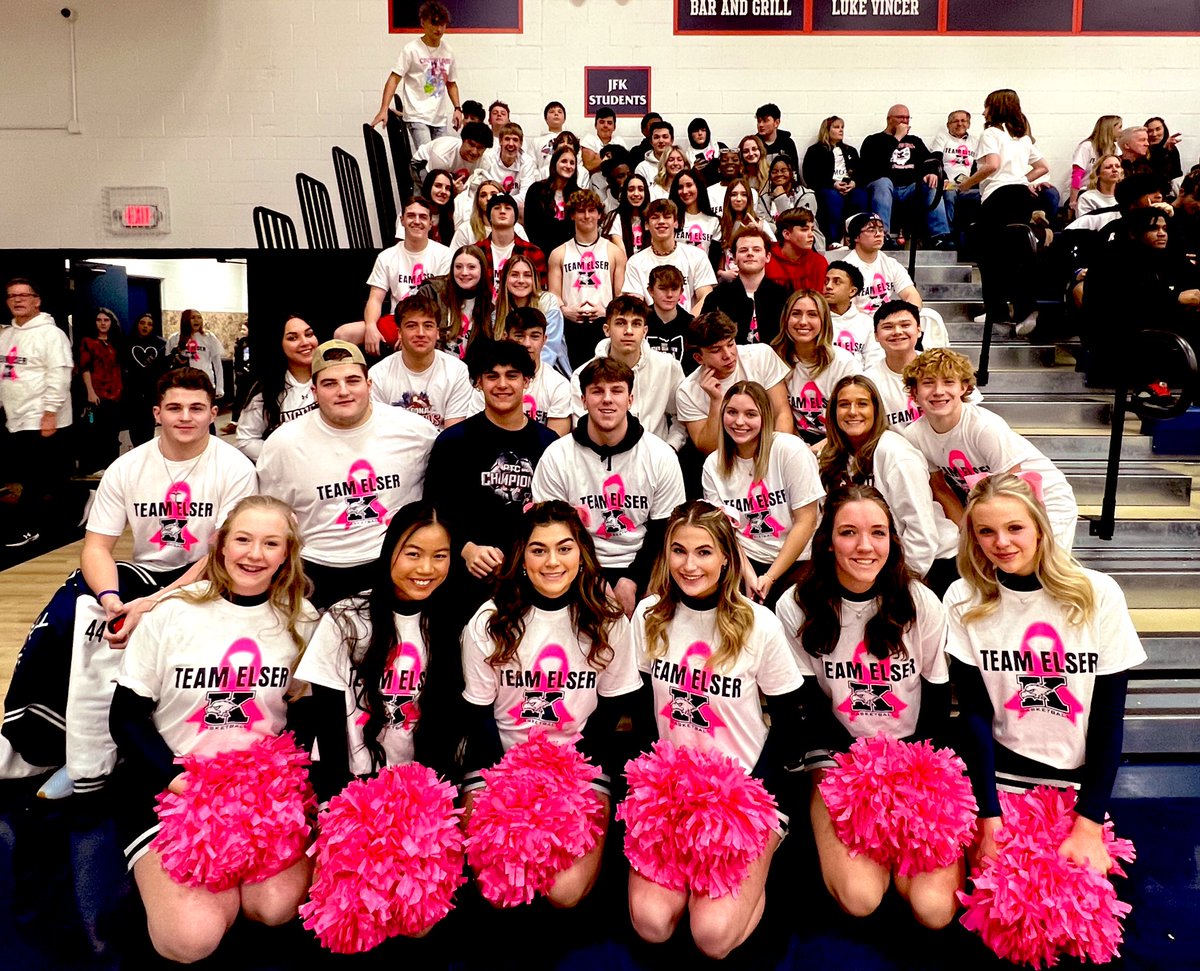 warrenjfk's tweet photo. JV starts the night off with a bang and a 61-59 victory over Lakeview! The Gillen Gymnasium is packed in honor of #TeamElser! We are Kennedy, We are Family ๐๐ https://t.co/HvRTjKYfqV