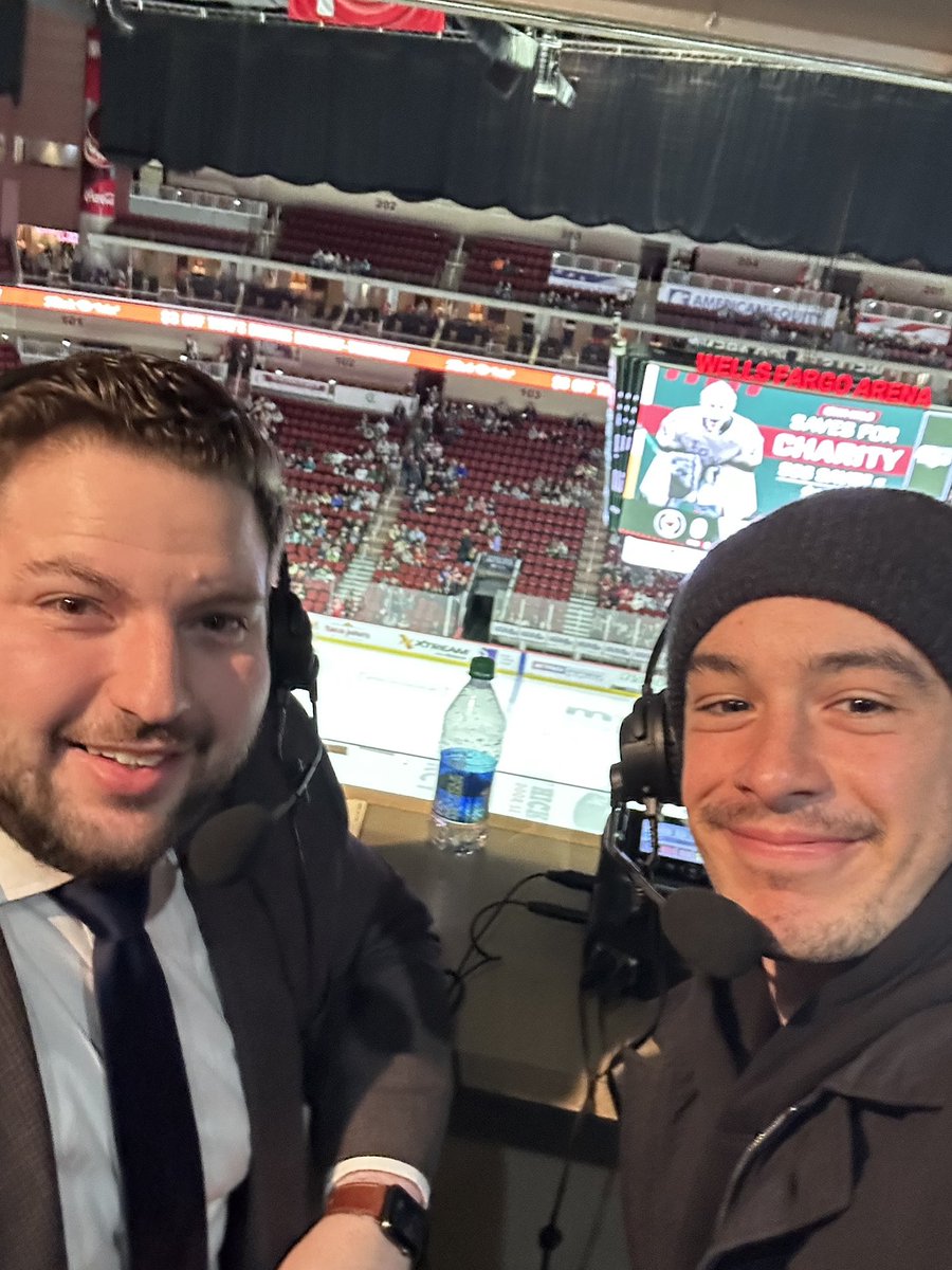 Evan_Pivnick's tweet image. We’re ready for @firebirds hockey in Iowa. 

Joined by @APots94, who is making his broadcast debut. 

Tune in: alphamediaplayer.com/1069theeagle