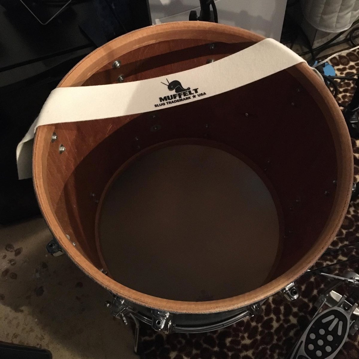 SlugPercussion's tweet photo. Gonna be changing up drumheads here on my floor toms. Check back soon when I get things tuned up. I always use a #Muffelt on my floor toms to control unwanted ring and control overtones.
#drumaccessories #slugpercussionproducts #drummer #drummerproducts https://t.co/i0DUcORM8W