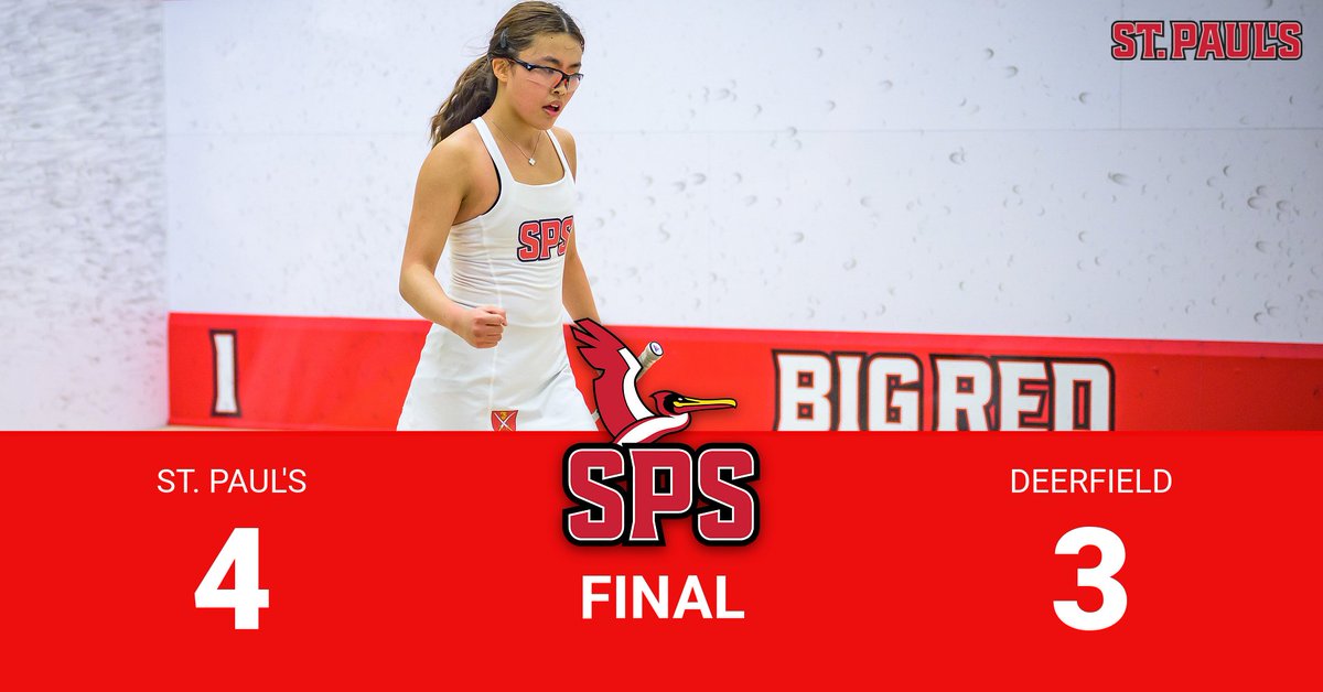 St. Paul's School Squash (@spssquash) on Twitter photo #6 SPS beat #5 Deerfield today 4-3 in Concord. Both teams brought their best game and this hard fought match had it all. <a href="/deerfieldteams/">Deerfield Athletics</a> <a href="/spsathletic/">St. Paul's School Athletics (NH)</a> <a href="/ussquash/">US SQUASH</a> <a href="/nepsac/">NEPSAC ยฎ</a> #6 SPS beat #5 Deerfield today 4-3 in Concord. Both teams brought their best game and this hard fought match had it all. <a href="/deerfieldteams/">Deerfield Athletics</a> <a href="/spsathletic/">St. Paul's School Athletics (NH)</a> <a href="/ussquash/">US SQUASH</a> <a href="/nepsac/">NEPSAC ยฎ</a>