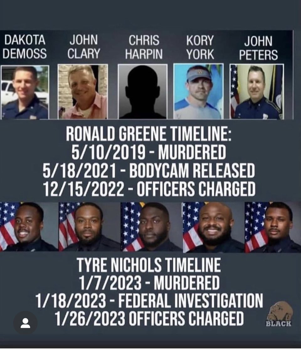 #TyreNichols #RonaldGreene We want the same shift Justice when the cops are white