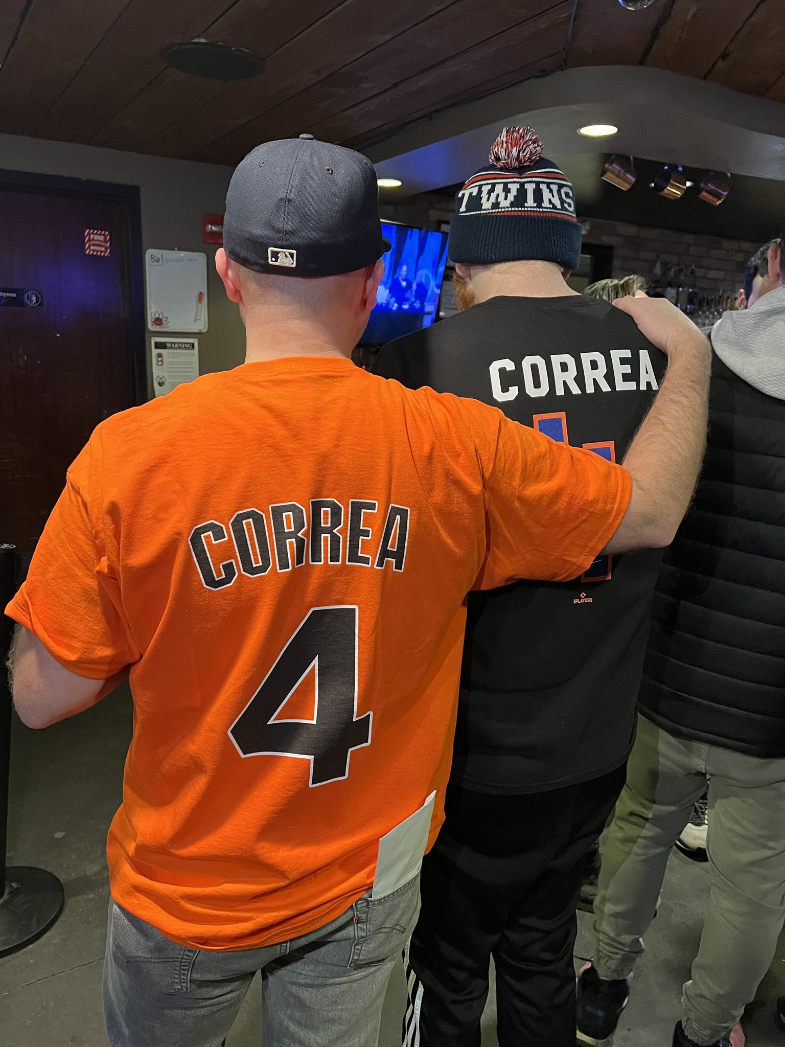 B Helfand on X: Spotted: Carlos Correa Giants and Mets shirseys.  Incredible.  / X