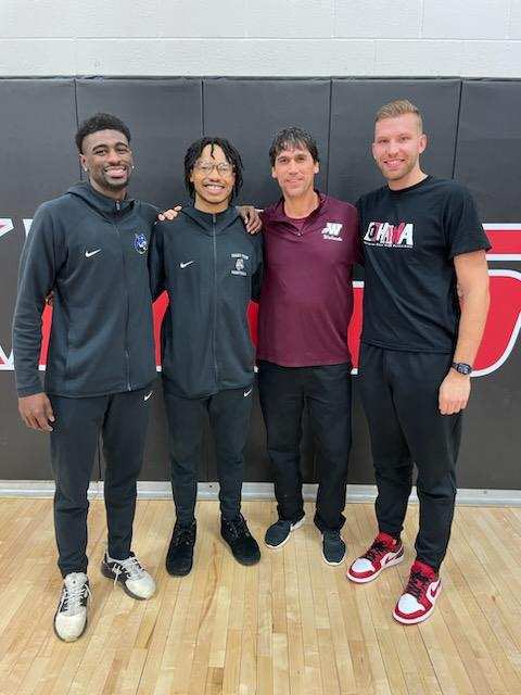 WahawkBoysHoops's tweet photo. One a Wahawk, always a Wahawk! Great to see former players square-off today as Culver-Stockton played Grandview. #TheStandard https://t.co/xJmzfcpGU1