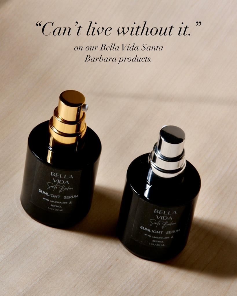 bellavidasb's tweet photo. Our Esthetician clients can’t get enough of the new Sunlight Serum with Bakuchiol, Retinol and Niacinamide. ☀️

✨ Gentle formula skin types, including sensitive skin , that is light and absorbs quickly.

Get yours on Sale before it sells out at https://t.co/uvTr2vf292 ✨ https://t.co/0c0xmaIhDK