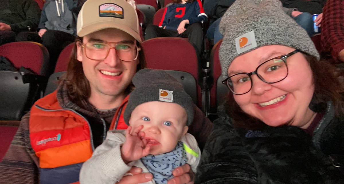 sincerelyemsee's tweet photo. Our little monsters first @monstershockey game! #LightTheLand https://t.co/4nyO2nu3AG