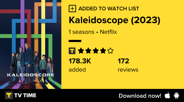 SrTonn's tweet photo. I've just started following Kaleidoscope (2023) https://t.co/bEKh1gUrvK #tvtime https://t.co/lr1NfTouJa