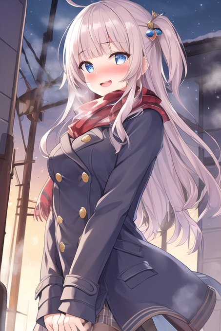 お、おはようございます先輩
偶然ですねっ! 