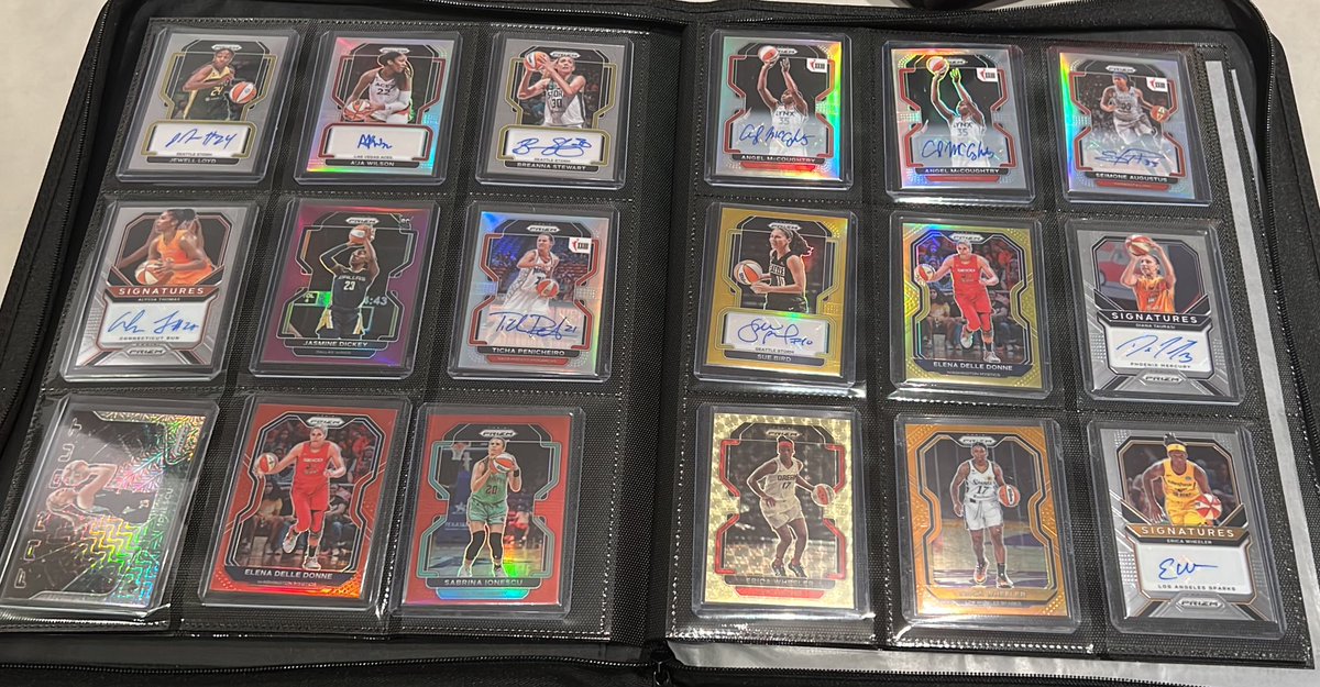 CardsOfMags's tweet image. Don’t sleep on the WNBA… or these top loader binders… big fan #NotSponsored #RealReview #TheHobby 👀🏀💯