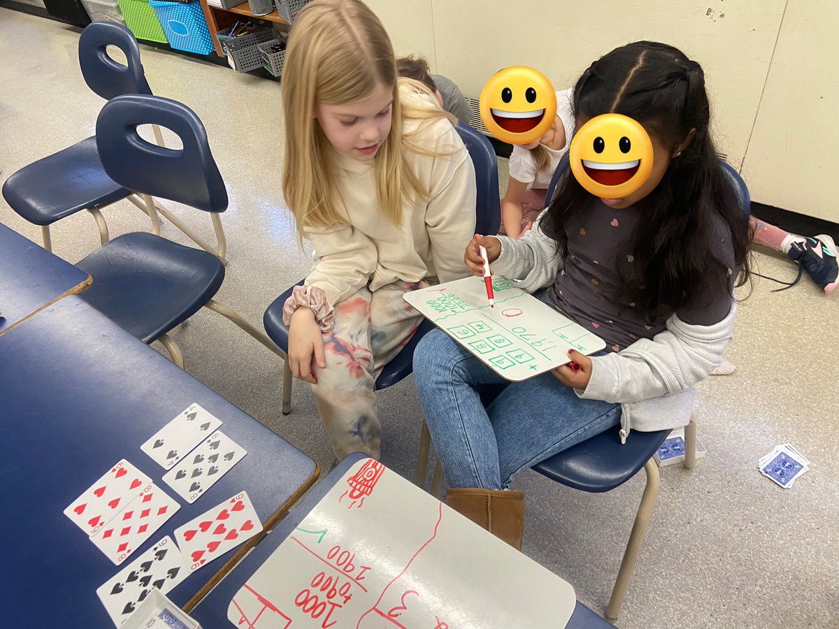 4_belpark's tweet photo. To reinforce our learning on multi-digit addition students learned the game “Baseball Addition”. This is a great game for all mathematical operations.  @BelParkCBE https://t.co/js5iDL5oDJ