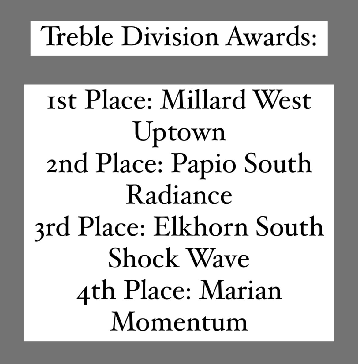 Competition of Excellence tweet media