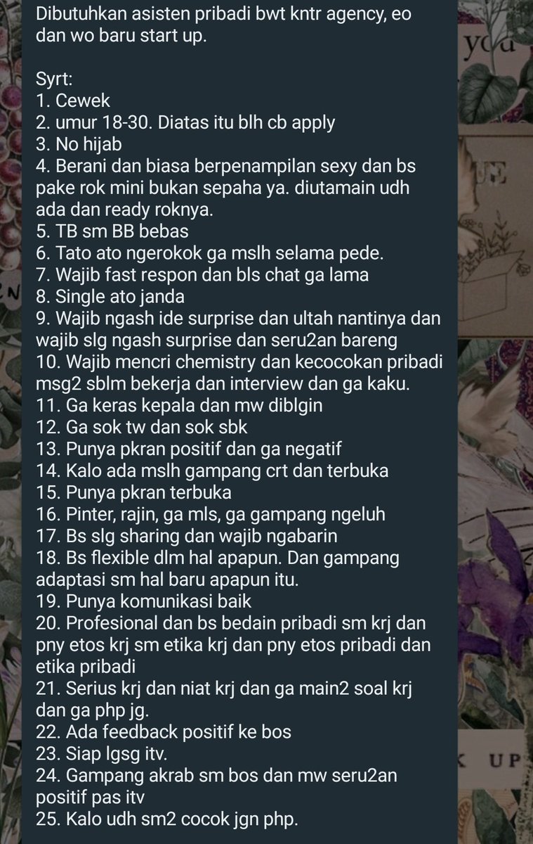 jaeminepi's tweet photo. @worksfess kayak gini? wkwk ini mah cari istri bukan kandidat https://t.co/DrdmKIlrUL