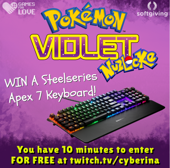 CyberinaGaming's tweet photo. It's time.. for a HUGE GIVEAWAY!!

Get in stream RIGHT NOW for your chance to win! https://t.co/kIXGNLqKIS