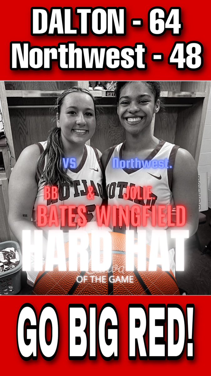 <a href="/briseisbatesss/">bb</a> &amp; <a href="/joliewingfield/">joliewingfield</a> were awarded the Hard Hat of the Game vs Northwest! BB Bates had a HUGE night with 18 points and Jolie Wingfield told her coach, “Put me in!” for a return to action providing clutch defense and heart when we needed it most!