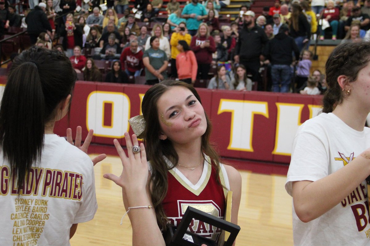 Last night was a special night. Girls were recognized at the game, then they were surprised with their state championship rings!!  I could not be more happy for this group of young ladies.