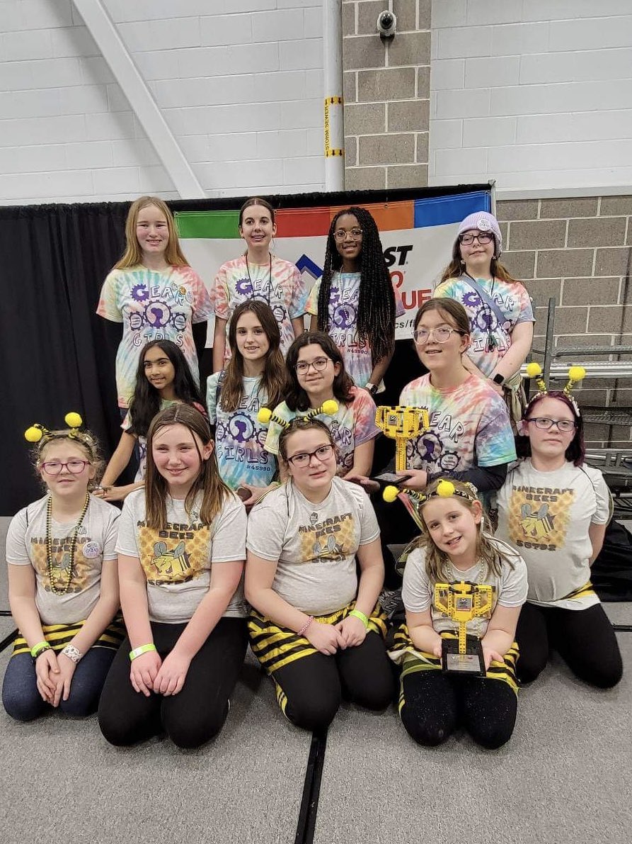 Girl Scouts of Southern Ilinois (@gsofsi) on Twitter photo Congratulations to Minecraft Bees for winning the Team Spirit Award and Gear Girls for being a Champions Finalist at the FIRST LEGO League Challenge State Tournament! 
#Robotics #GirlsInSTEM #FIRSTLEGOLeague #FIRSTLikeAGirl Congratulations to Minecraft Bees for winning the Team Spirit Award and Gear Girls for being a Champions Finalist at the FIRST LEGO League Challenge State Tournament! 
#Robotics #GirlsInSTEM #FIRSTLEGOLeague #FIRSTLikeAGirl
