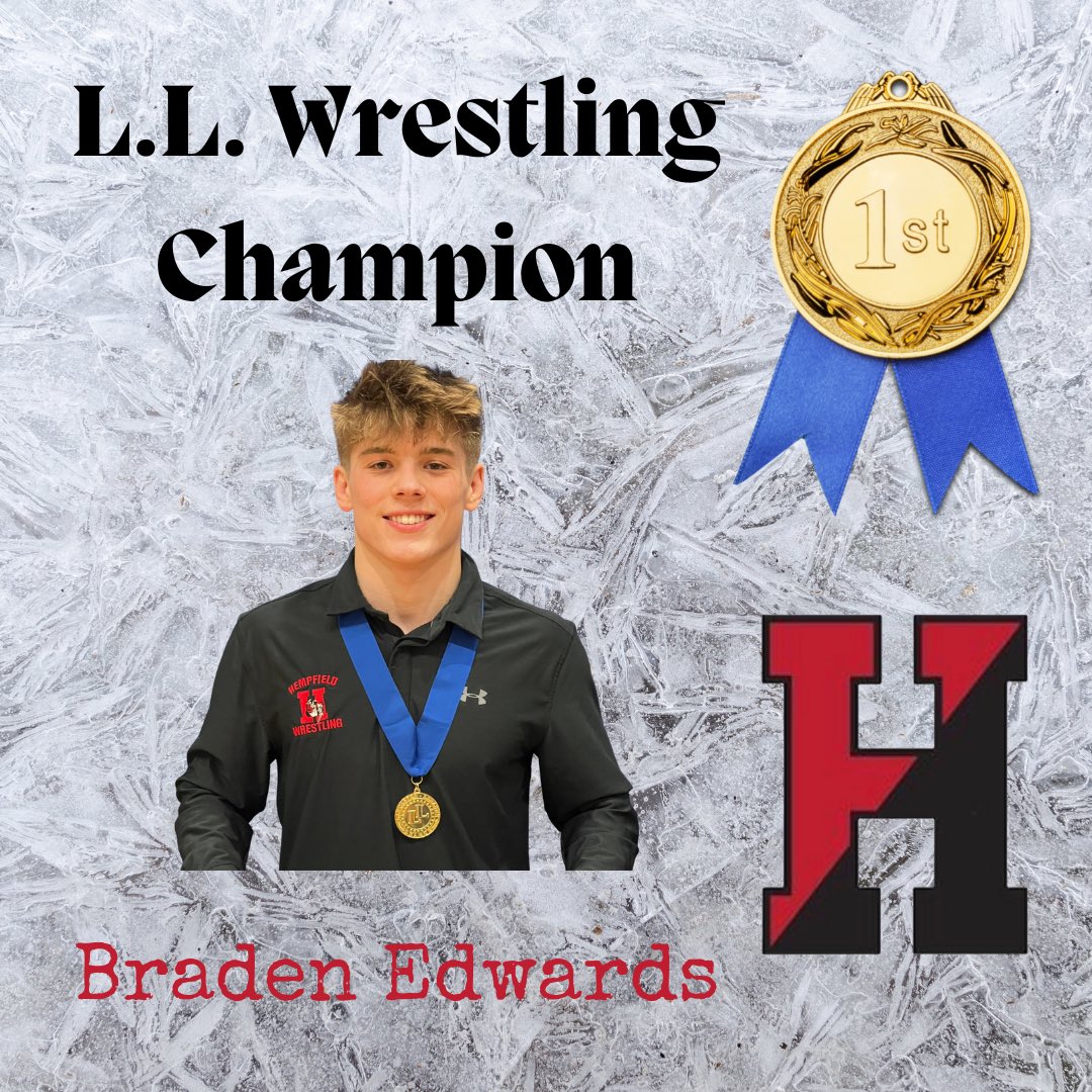 Congrats to Hempfield’s League Champions, Seamus &amp; Braden ❤️🖤
