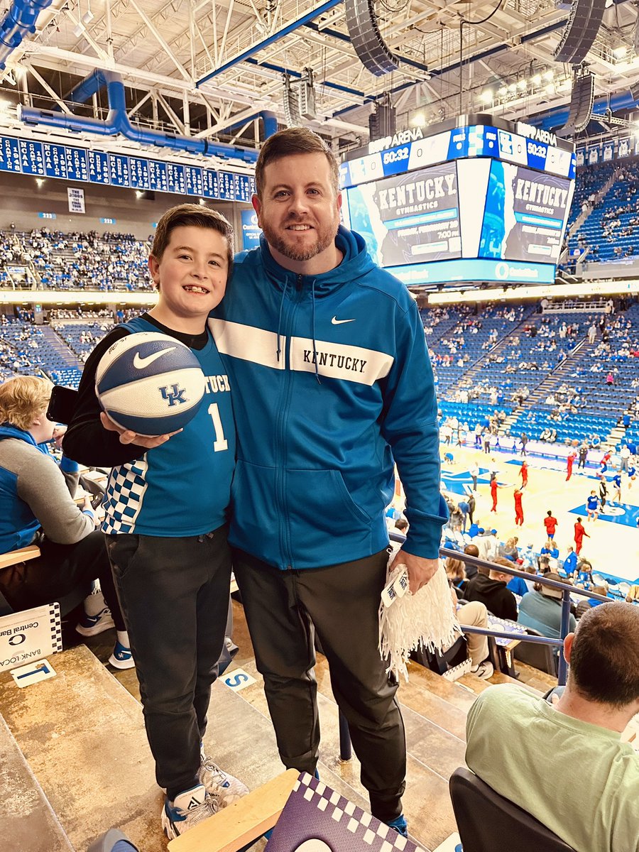 mrdavidjenkins's tweet photo. Thank you to @CharitiesForKY for the tickets to tonight’s UK vs. KU game! My son and I are so excited to be in Rupp Arena, and we are gonna cheer our hardest to bring on a win! #BBN https://t.co/ZNchmAG2Aa