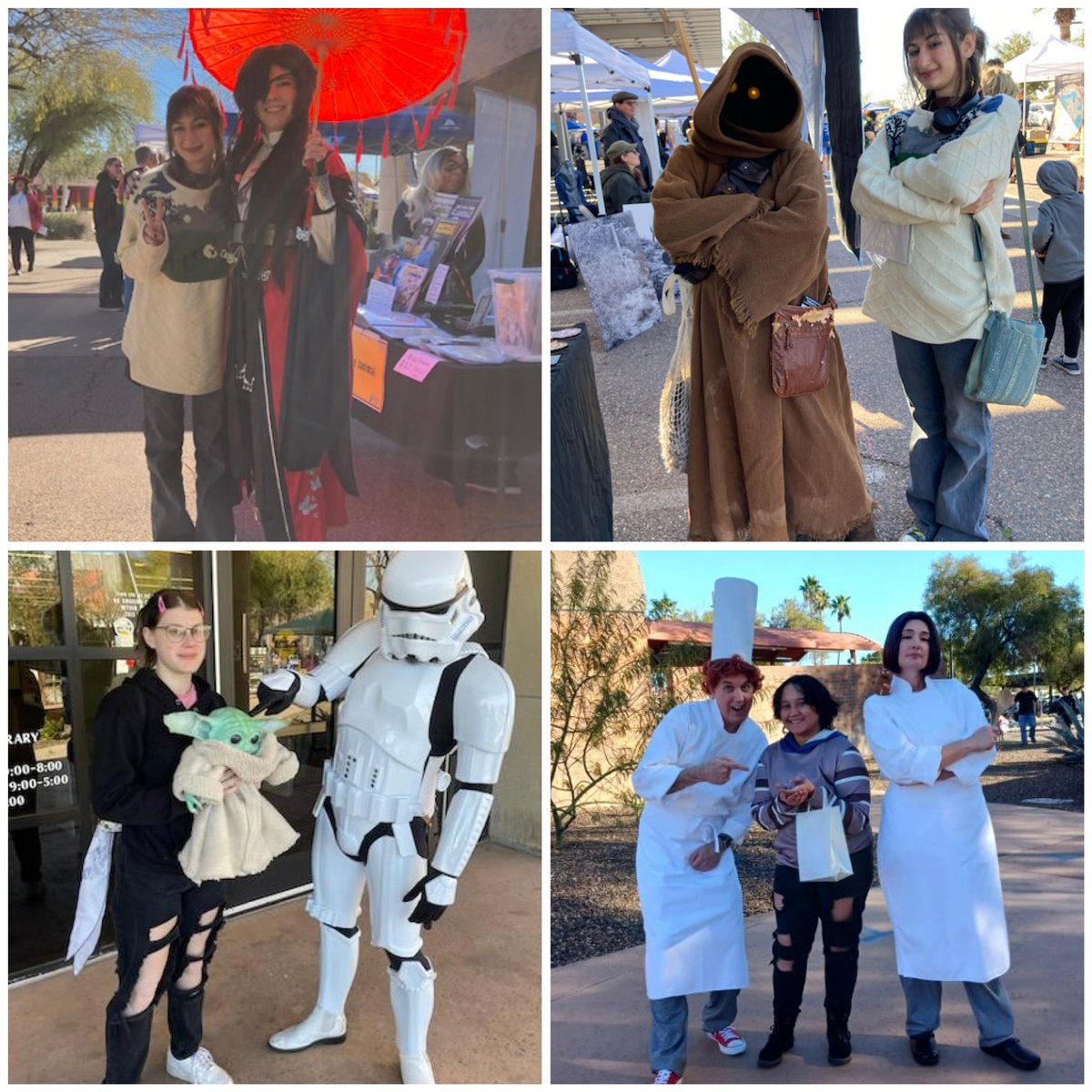 PeoriaFlexAcad's tweet photo. Our Comic Conn Bound Intentional Living Class spent the day at the Tempe Fan Con today! Lots of amazing costumes, characters and exhibit booths. Thank you, Mrs. Moman for the road trip and a great day! #BePFA #BetheGood https://t.co/xHXH5WMYyp