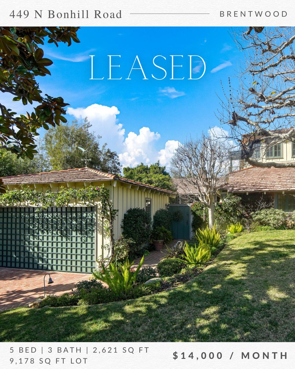 keyesreLA's tweet image. ✅ #Leased in #Brentwood in less than 1️⃣ week!📍449 N Bonhill Rd, 5 🛏, 3 🛁, 2,621 sq. ft., 9,178 sq. ft. lot⁠, 🏷 $14,000/mo. #charminghome instagram.com/p/Cn-tOMzvglS/
