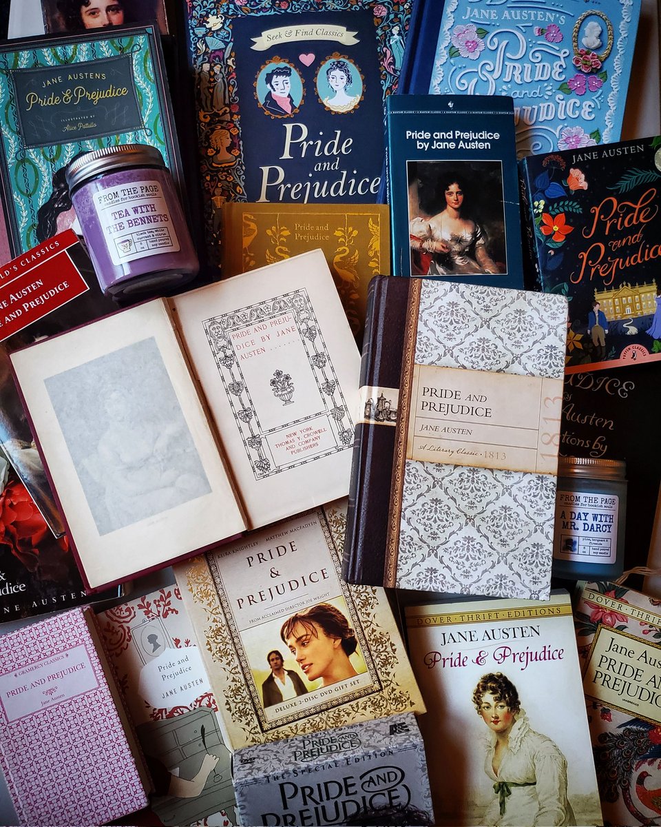 On 28 January 1813, Jane Austen's "own darling child" &amp; her most widely known novel, "Pride and Prejudice," was published. Happy 210th Anniversary to this beauty of a book! What is your favorite thing about P&amp;P? #JaneAusten #PrideandPrejudiceDay #PrideandPrejudice