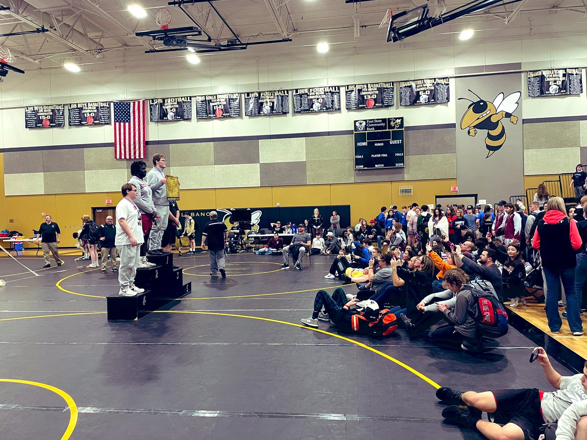 Central Wrestling at the Conference Championships! GO DOGS!!!