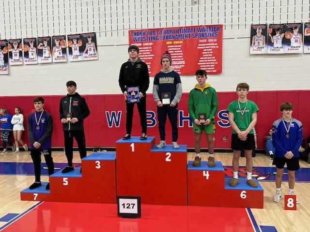 BentworthSD's tweet image. Congratulations to Bentworth Wrestling Team who placed 7th out of 42 teams at the Ultimate Warrior Wrestling Classic.  Chris Vargo took 1st place at 127 lbs and was also named The Tournament's Most Outstanding Wrestler!