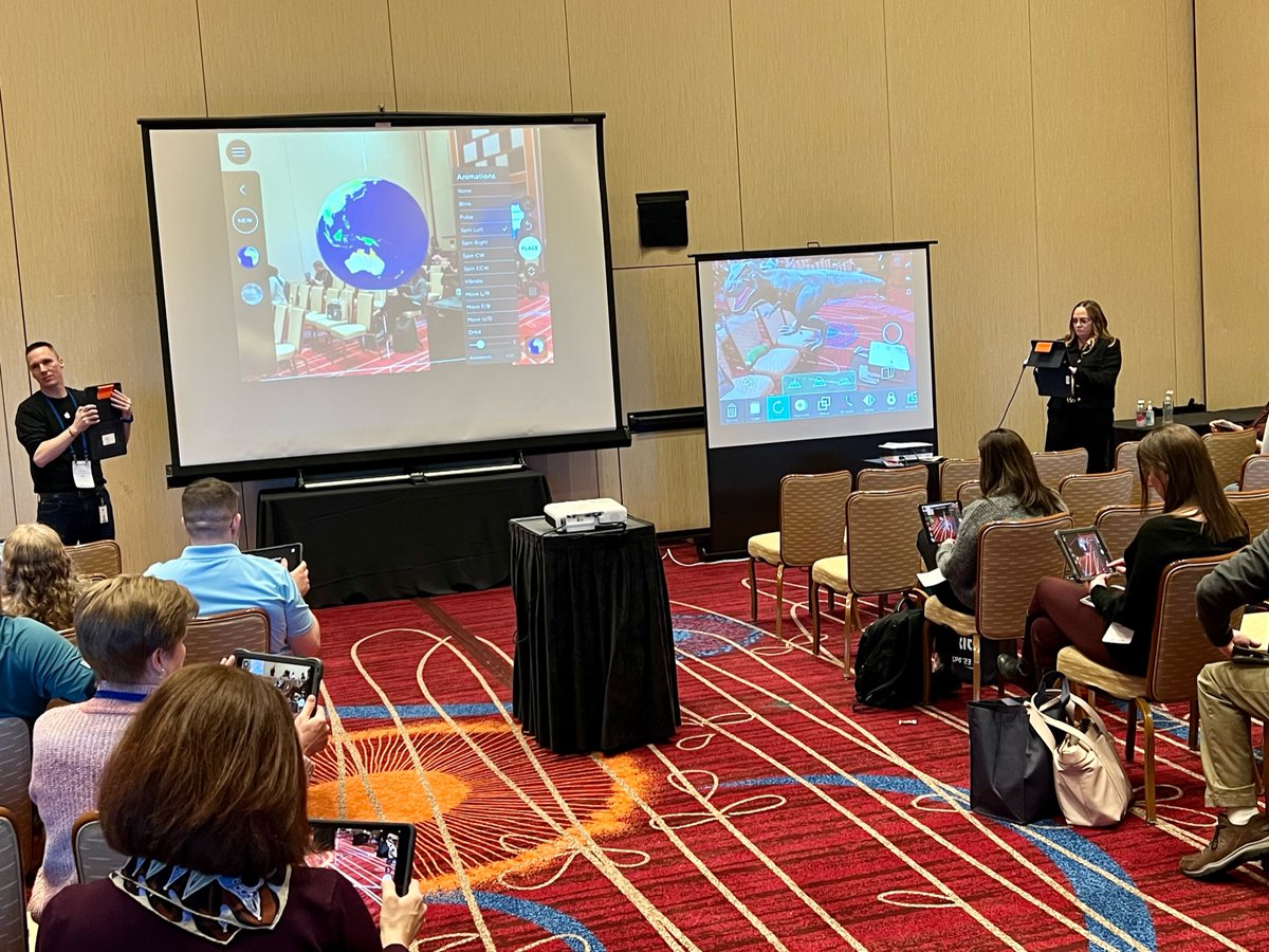 PaulVassak's tweet photo. So fun presenting at #TECHSPO23 with Linden Public Schools Apple Learning Coaches @kefalastech, @LeahPush, @DurellBurress, Howard Schulz & the Apple EDU NJ Team! Thank you for telling your stories about how you innovate learning! #ARoniPad #EveryoneCanCode @LindenSchoolsNJ https://t.co/IeujIn3JNN