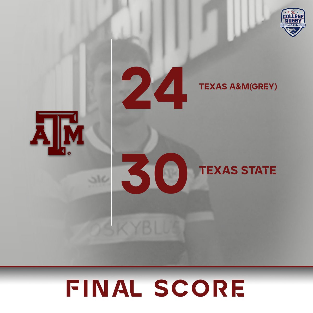 aggierugby's tweet photo. Game Week Full Time Results:
Maroon Side came in strong with an absolute dominating win over OU.
Grey Side was just short of the win after 80 minutes of outstanding effort against Texas State.
Our work is not done, get ready for a semester of class rugby. https://t.co/qBnRwmkaD1