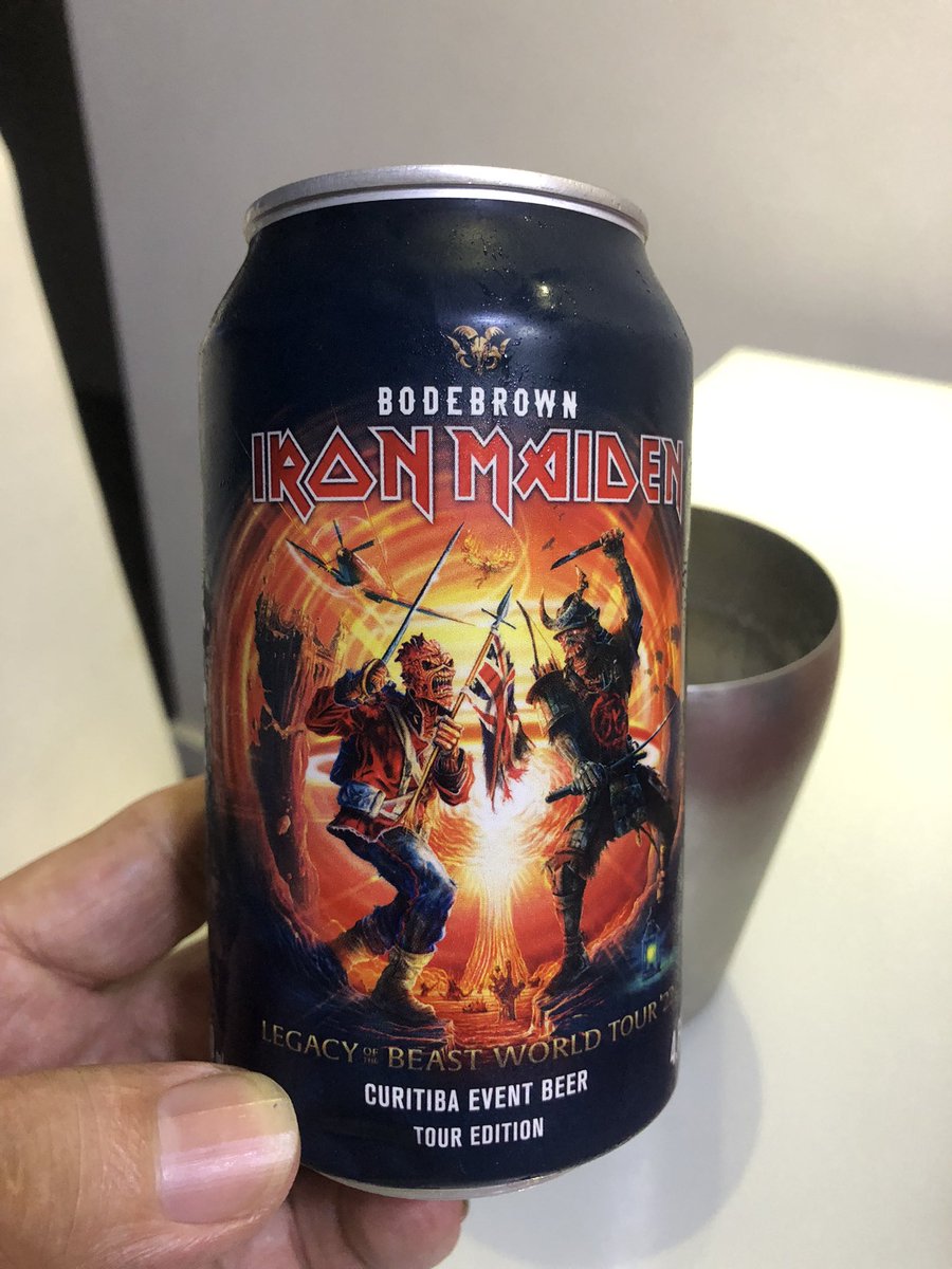 astanki's tweet photo. Uma delícia de cerveja! #bodebrown #IronMaiden #curitibaeventbeer #touredition #astanki https://t.co/wd6AA3pqH0