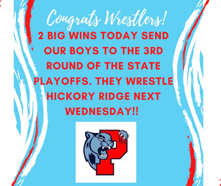 Great Job Piedmont Wrestling!! We are so proud of you!!