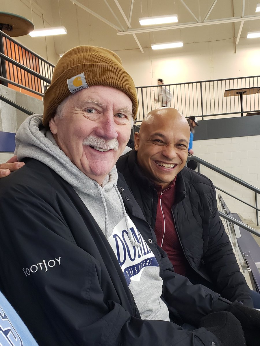 JamieHammond205's tweet photo. Caught these two in an ice rink instead of a basketball gym! Thanks for your support of the other cool sport @ed_crenshaw https://t.co/zX3zxon5cB