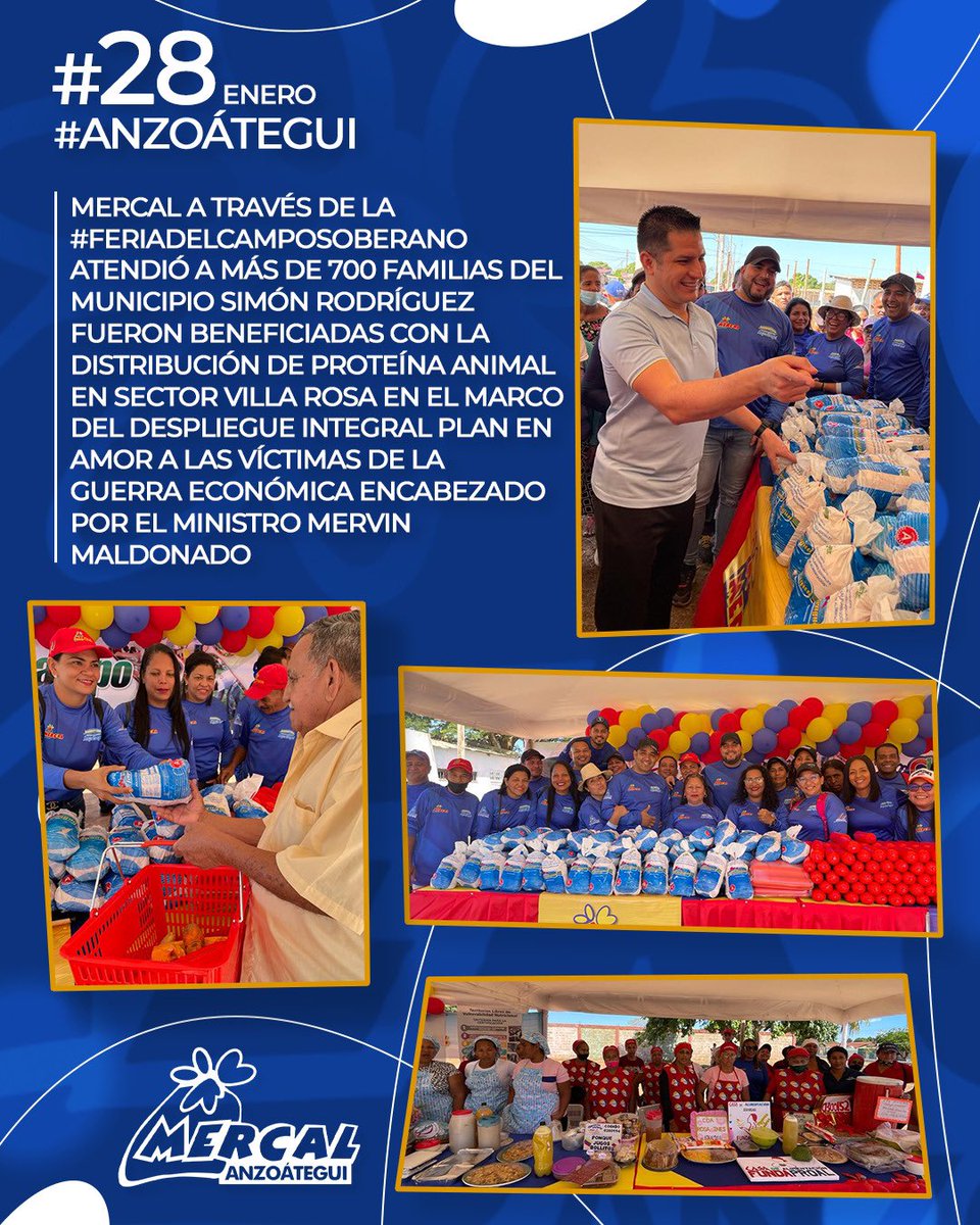 Mercal Anzoátegui presente llevando amor a nuestro pueblo! Excelente jornada la de hoy junto a nuestro hermano <a href="/MervinMaldonad0/">Mervin Maldonado</a> 🇻🇪 <a href="/LealTelleria/">M/G Carlos Leal Tellería</a> <a href="/Mercedess_PSUV/">Mercedes Sánchez</a> <a href="/luismarcanos/">Luis Marcano</a>