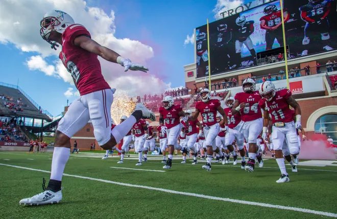 ajpigford's tweet photo. After a Great visit and conversation with @ShielWood, I am blessed to receive an offer from Troy University! @CoachBryanLamar @CoachBamHardmon @BCWright52 @Qfalk @Mansell247 @247Sports @JeremyO_Johnson https://t.co/Y1bDoyXy7B