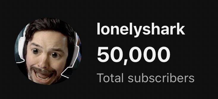 itsLonelyshark's tweet image. Celebrating 50k subs on YpuTube! Woah.