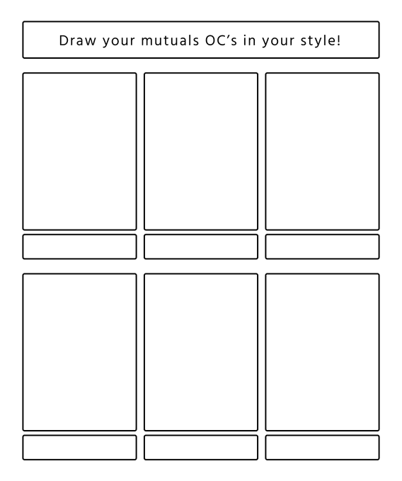 I have a minor artblock so gimme your ocs, mutuals 