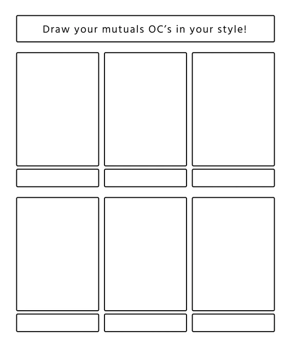 I have a minor artblock so gimme your ocs, mutuals 