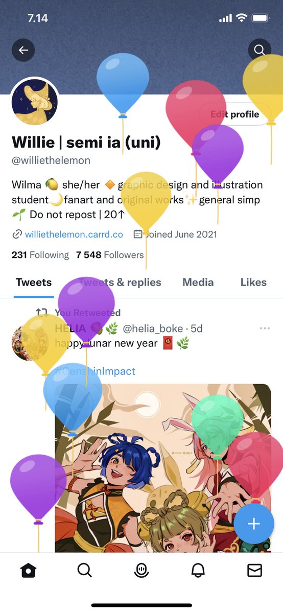 wilmathelemon's tweet image. Oh it’s a balloon day for me