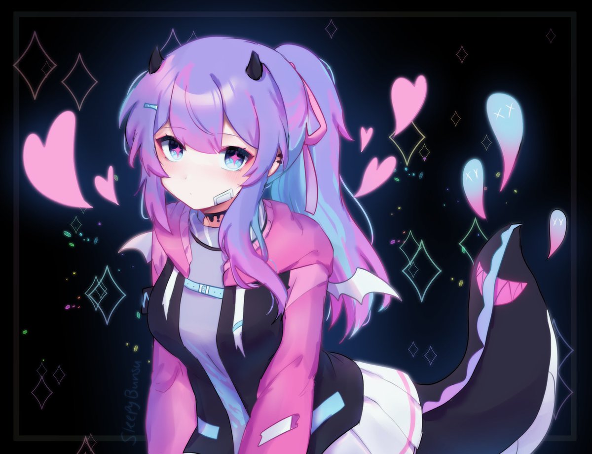💜 I drew the first version of Dragon Sleepy with some color changes 💕

#SleepyArtsu #anime #digitalart